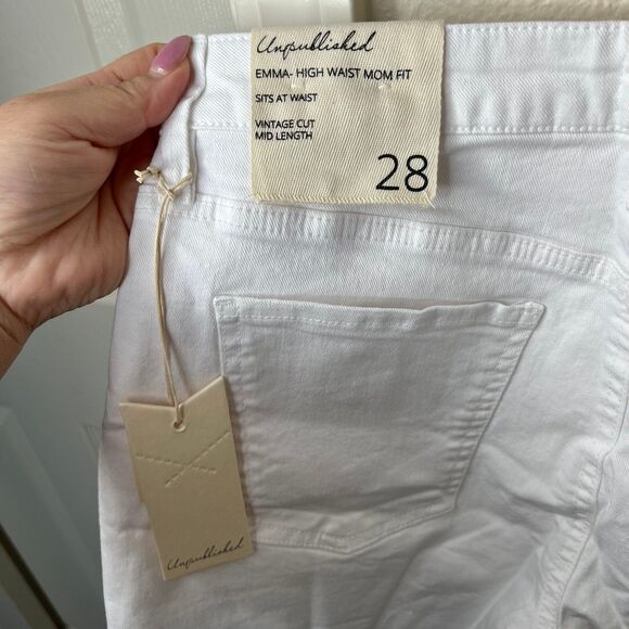 NWT Women’s Unpublished Emma Short White Size 28 #346 - Picture 6 of 12